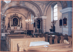 Interiér kostola